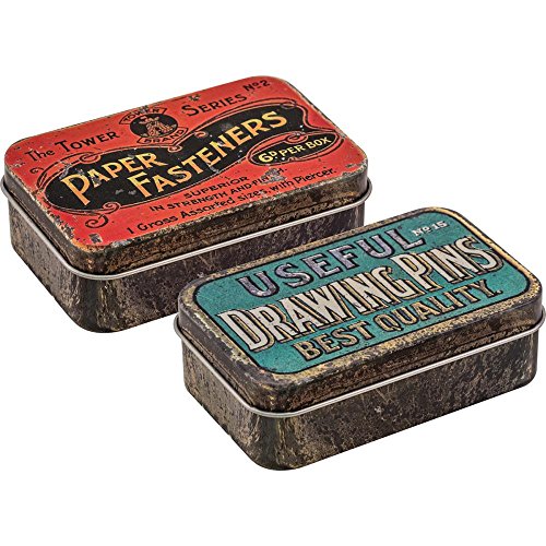 Idea-Ology Metal Trinket Tins 2/Pkg-