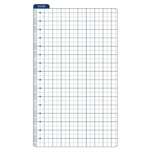 Pencil Board Bookmark Ruler Shitajiki for Traveler's Notebook Personal Size, White, Sold by Chris.W (3.95 x 6.5 Inch)