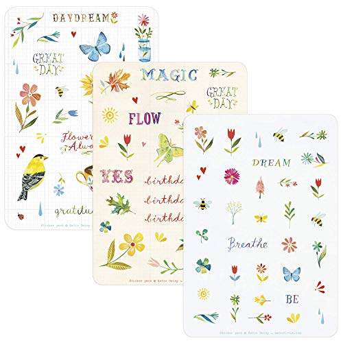 Katie Daisy Planner Stickers (6 unique sheets, 168 stickers): Daydream Pack