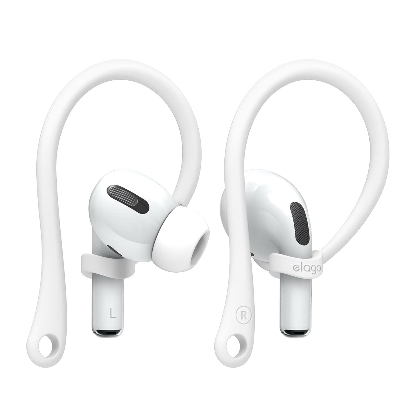 elago Ear Hooks Designed for AirPods Pro 2nd gen, AirPods Pro, Designed for AirPods 3 & 2 & 1, Earbuds Accessories, Anti-Slip, Ergonomic Design, Comfortable Fit (White) [US Patent Registered]