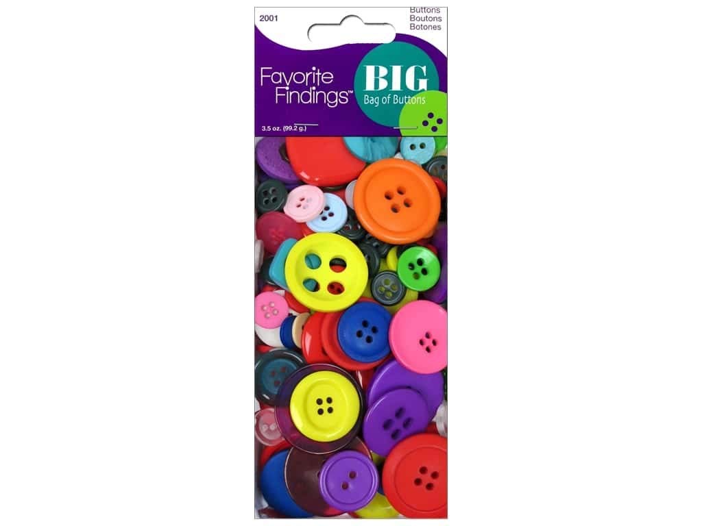 Blumenthal Lansing Company 4-Ounce, Multi Favorite Findings Big Bag of Buttons