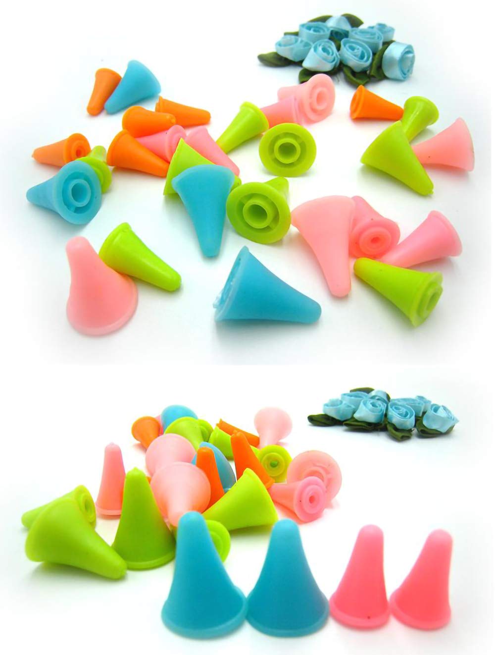 30 Pcs Colorful Knit Knitting Needles Point Protectors 2 Sizes Needle Tip Stoppers for Knitting Craft,Quilting, DIY Art and Sewing