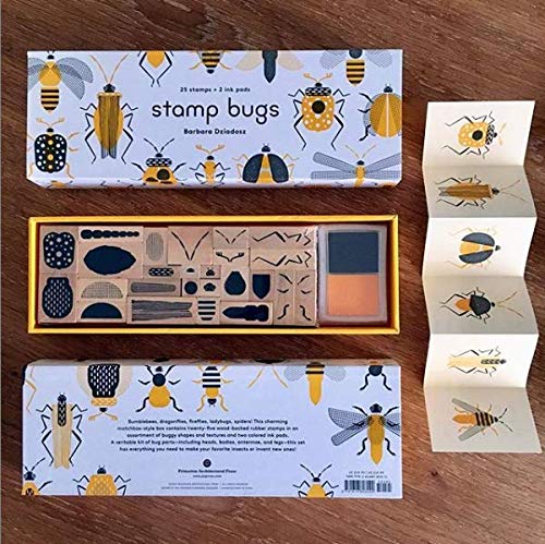 Stamp Bugs (25 stamps, 2 ink colors)