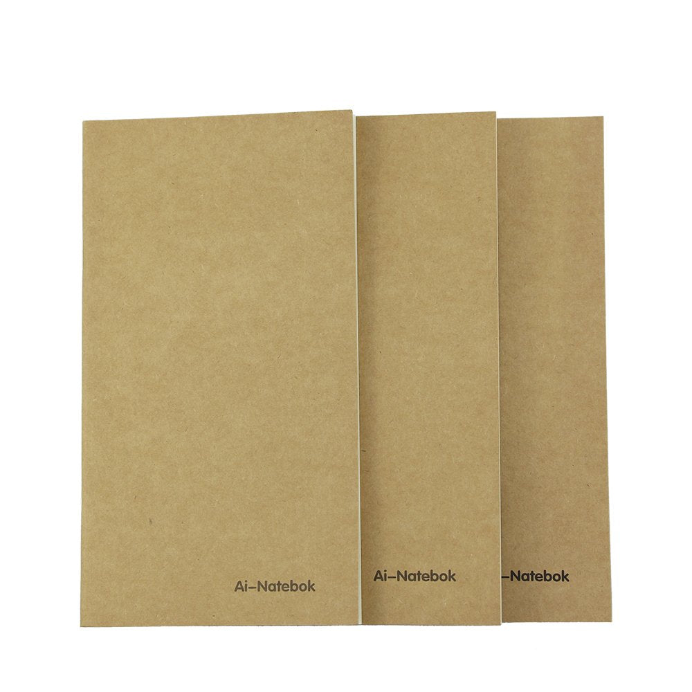 Travelers Notebook Inserts Lined Paper, Refill for Travel Journal, 7.5 X4 Inch - Set of 3-240 Pages, Supply by ai-natebok