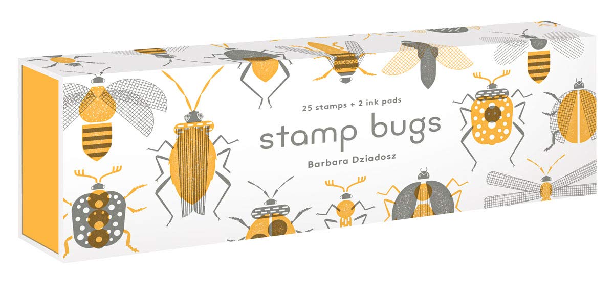 Stamp Bugs (25 stamps, 2 ink colors)