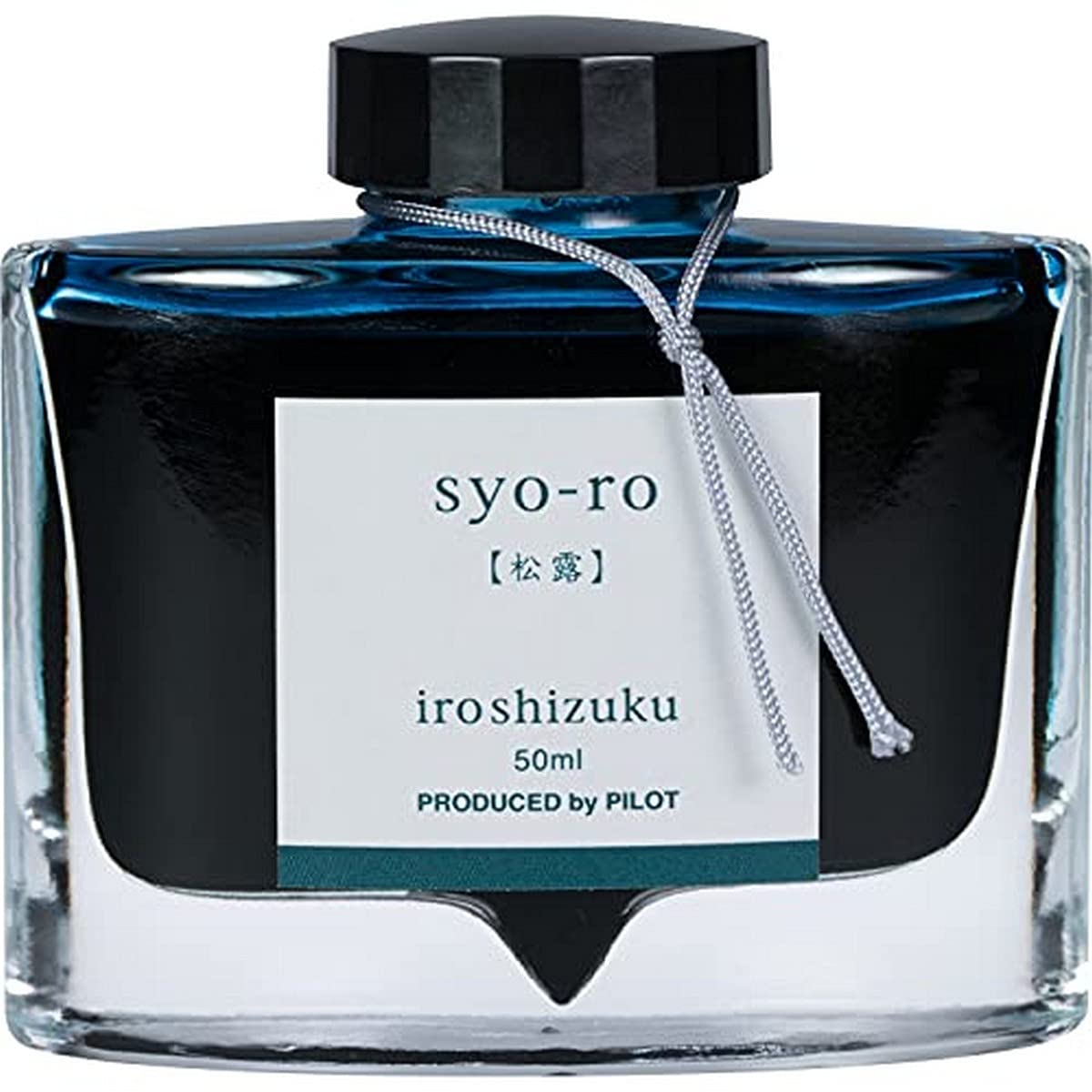 PILOT Iroshizuku Bottled Fountain Pen Ink, Syo-Ro, Dew on Pine Tree (Dark Turquoise) 50ml Bottle (69206)