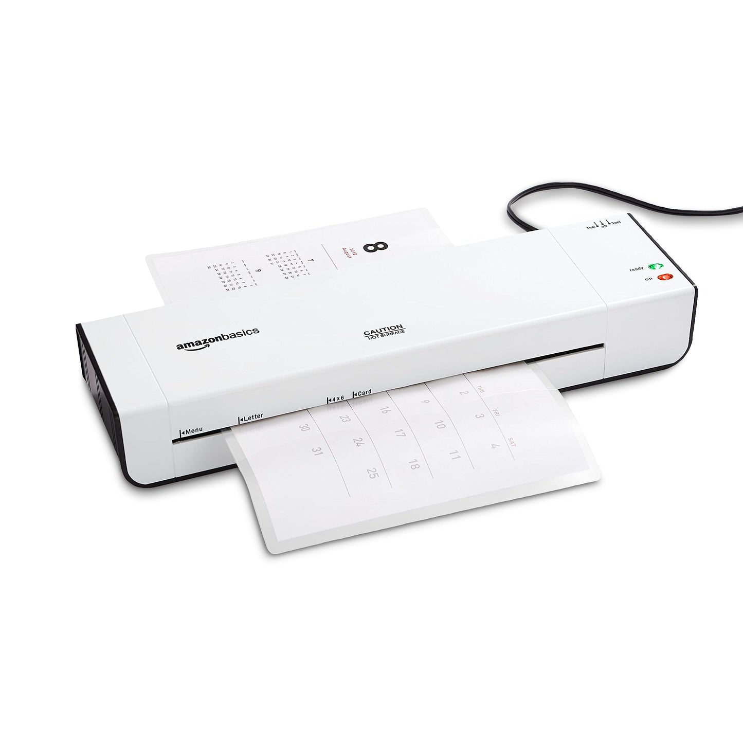 Amazon Basics 12-Inch Thermal Laminator Machine, White