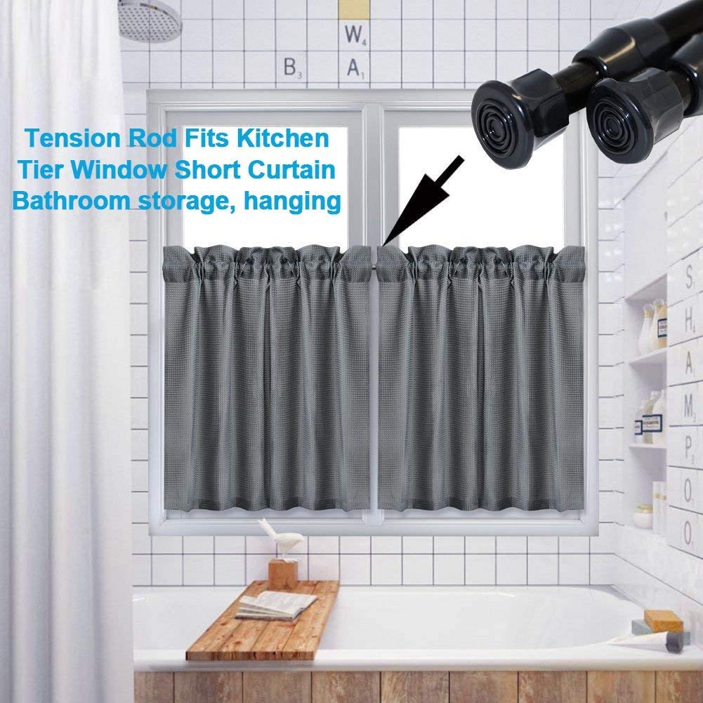 10PCS Spring Curtain Rods 28 to 48 inch Shower Tension Rod White Spring Curtain Rod Adjustable Curtain rod Expandable Curtain Rod Pressure Curtain Rod Spring Loaded Curtain Rods Bars Tensions Rod