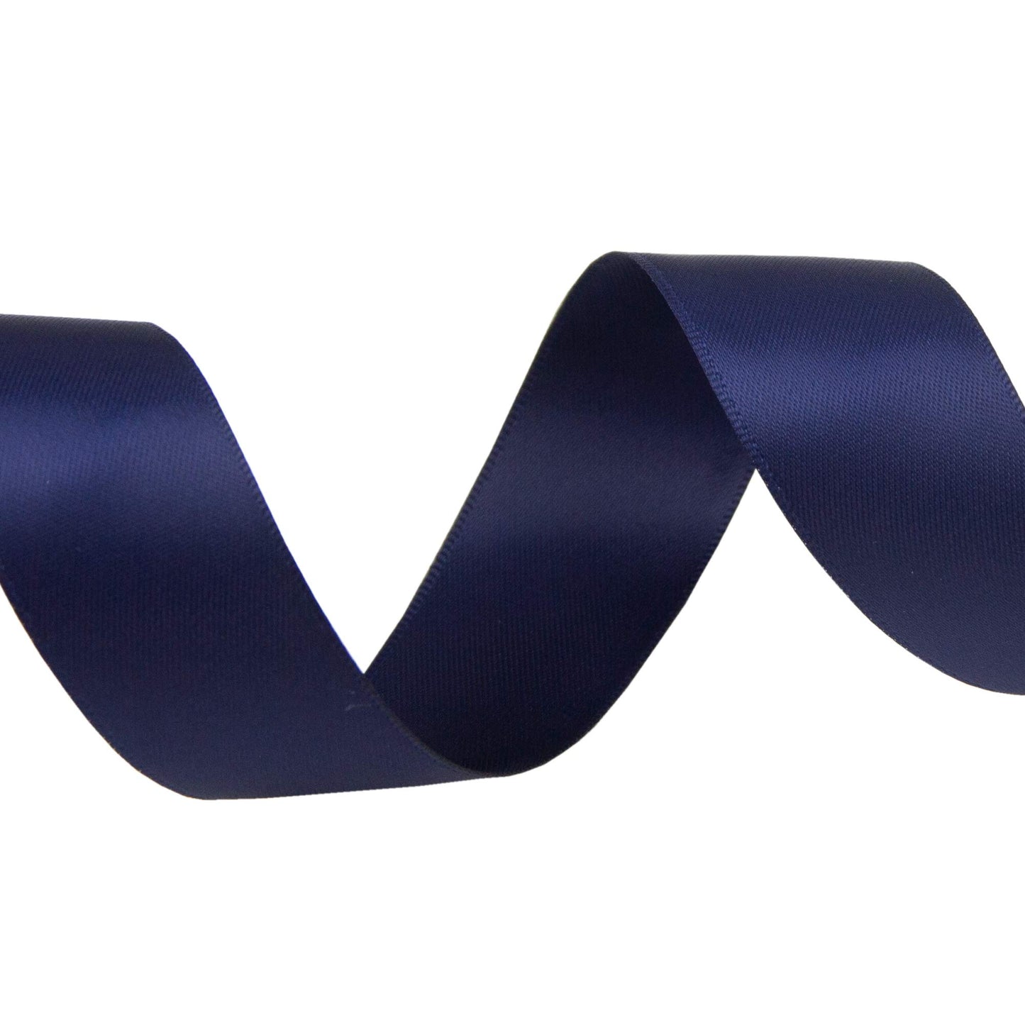 VATIN 1 inch Double Faced Polyester Satin Ribbon Deep Navy -Continuous 25 Yard Spool, Perfect for Wedding, Wreath, Baby Shower,Packing and Other Projects.