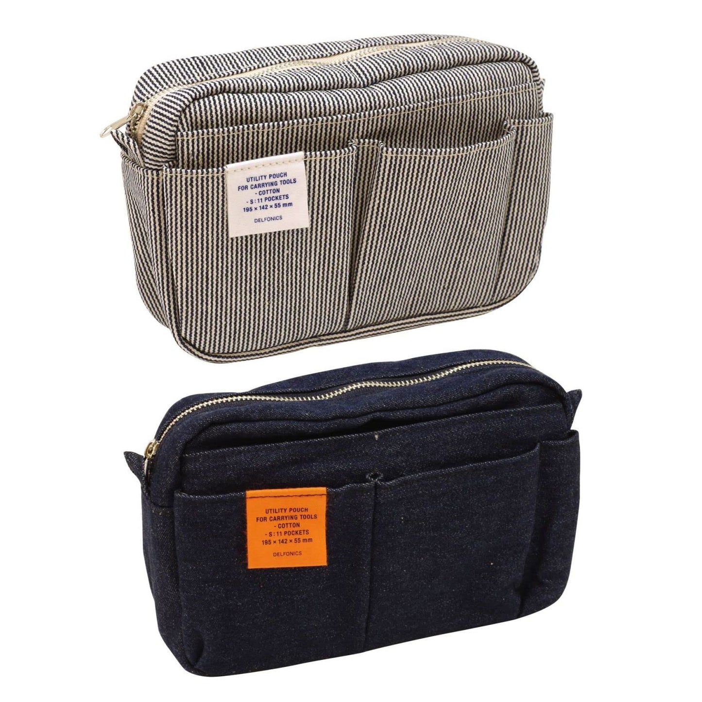 [DELFONICS] Inner Carrying Bag Denim Pouch Case Bag in Bag Size S 500095 A