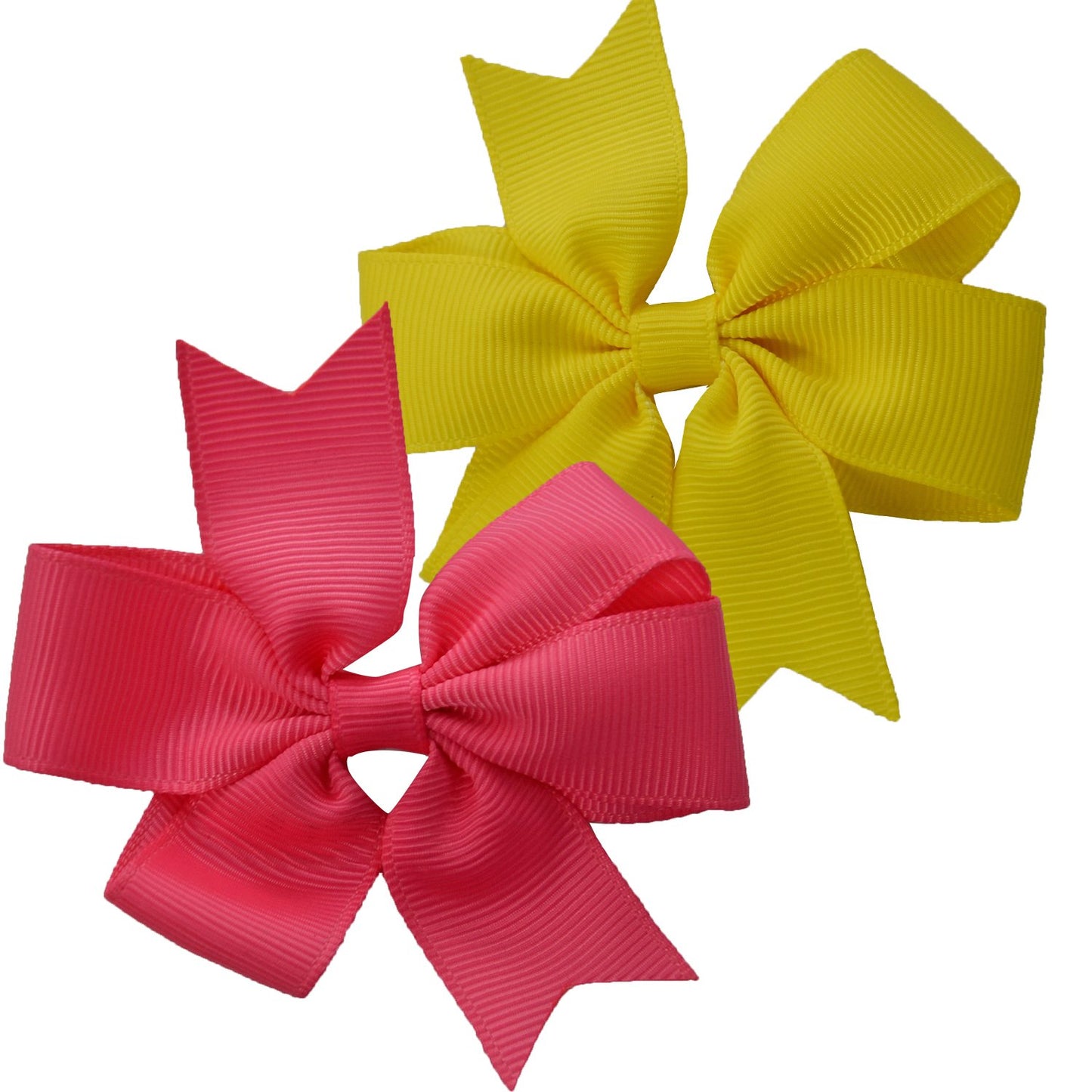 40pcs Toddler Girls Ribbon Bows for Hair (3 Inch Bow Bulk Pack) (40 colors pinwheel bows)