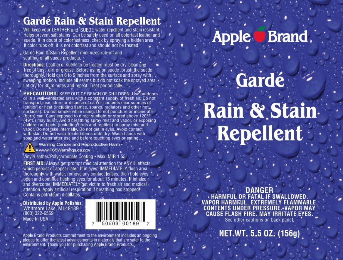 apple brand garde rain & stain water repellent protector spray Apple Brand Garde Rain & Stain Water Repellent