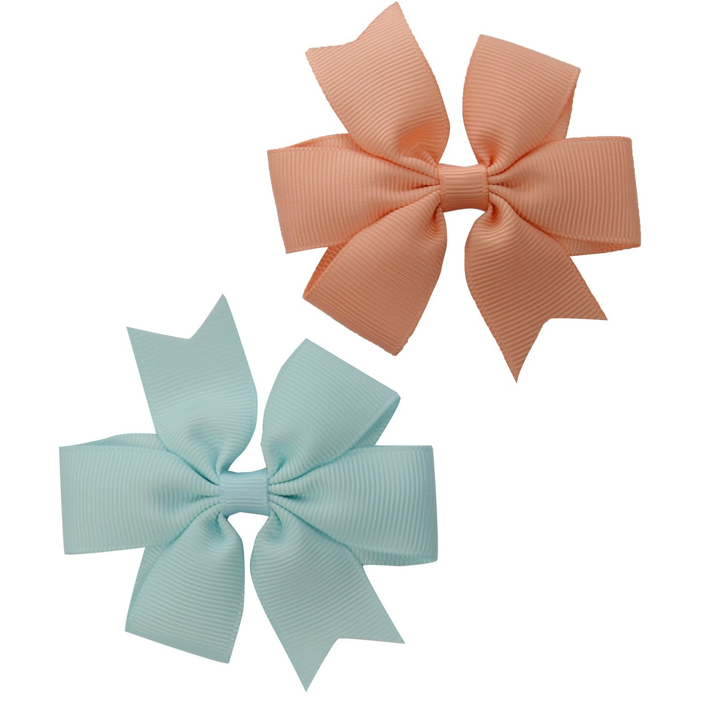 40pcs Toddler Girls Ribbon Bows for Hair (3 Inch Bow Bulk Pack) (40 colors pinwheel bows)