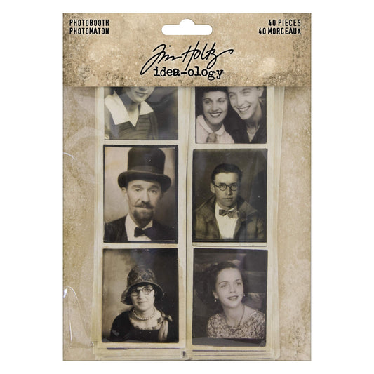 Tim Holtz, Advantus Photobooth Vintage Photos, black and white