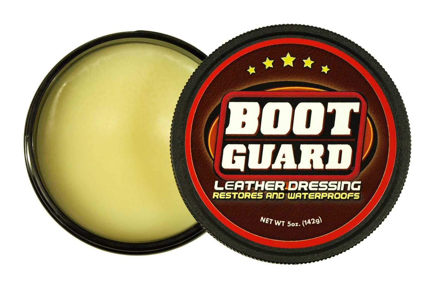 Boot Guard Leather Dressing: Restores and Conditions Leather Boots, Shoes, Automotive Interiors, Jackets, Saddles, Unscented, 5 Ounce Jar