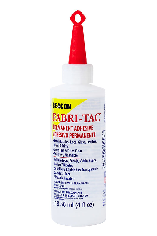 Beacon Fabri-Tac Permanent Adhesive, 4-Ounce (FT4D),1123-34